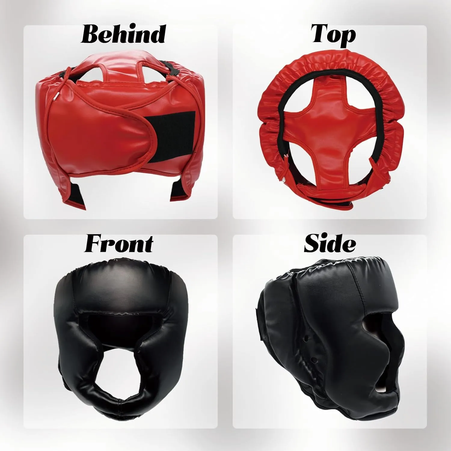 2 Pack Boxing Headgear Equipment for Taekwondo, Sparring, MMA, Muay Thai - Safety Helmet Protective Gear for Men Women Beginners