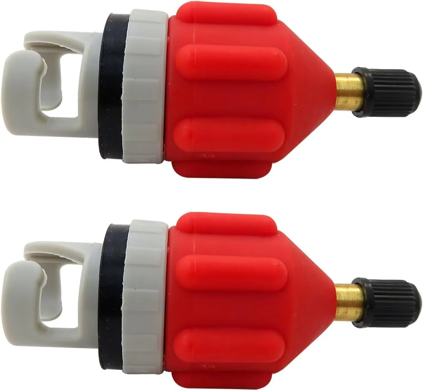 2025 New 2Pcs Inflatable Stand Up Paddleboard SUP Pump Adaptor, Universal Standard Schrader Air Valve Adapter Pumping Head Connector for Inflating Boat, Kayak, Surfboard, Bed, Car Tire, Orange
