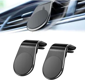 2Pcs Mobile Phone Navigation Magnetic Bracket, L Type 360 Rotatable Car Phone Mount, Strong Magnet Mount for Any Smartphone