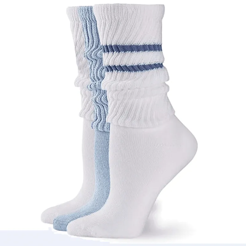 3 Pack Loose Fit Slouchy Socks – Comfort and Style