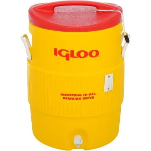 4101 Igloo 400 Series Commercial andIndustrial Water Cooler,10 Gallon,Portable,Yellow