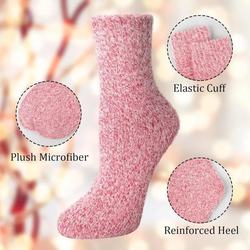 5 Pack Fuzzy Slipper Diabetic Socks – Warmth and Safety Combined