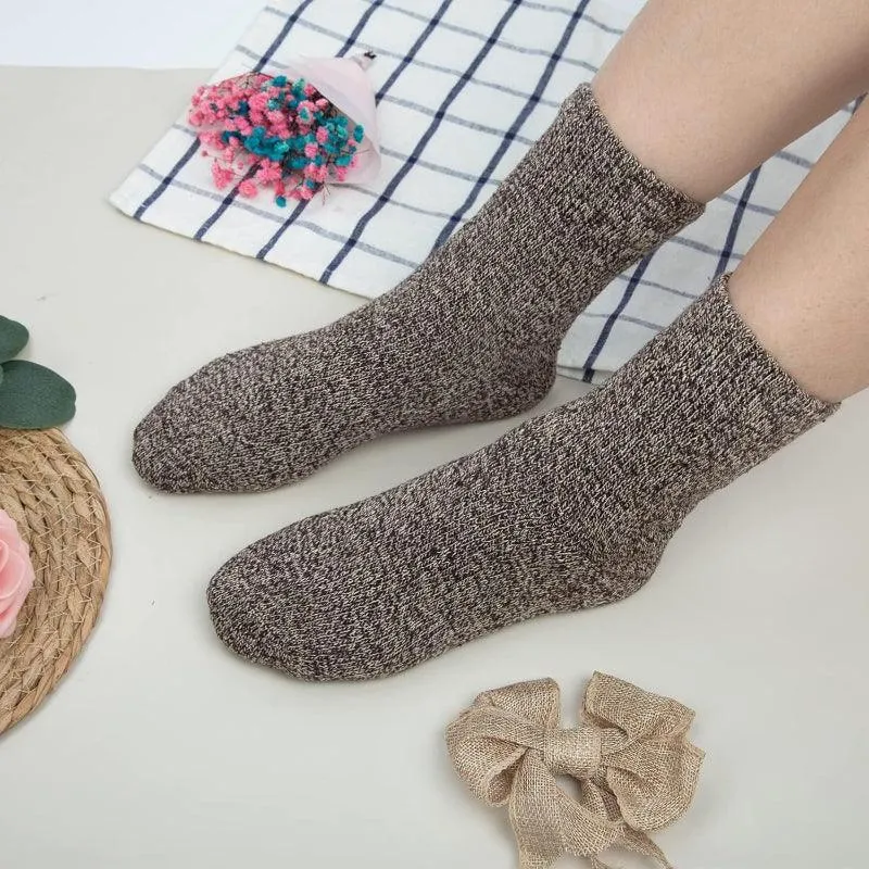 5 Pairs Classic Wool Blend Socks – Warmth and Timeless Comfort
