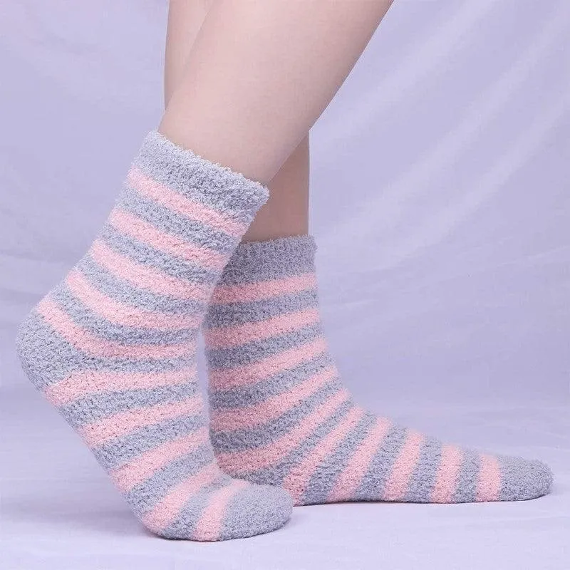 6 Pack Fluffy Comfort Socks – Soft and Cozy for All Seasons