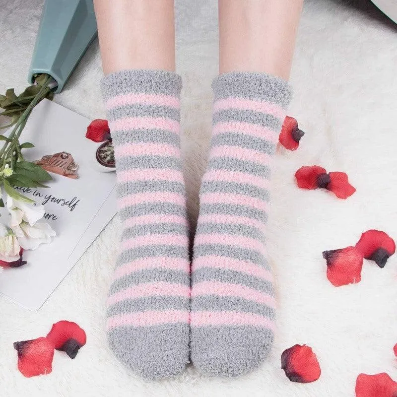 6 Pack Fluffy Comfort Socks – Soft and Cozy for All Seasons