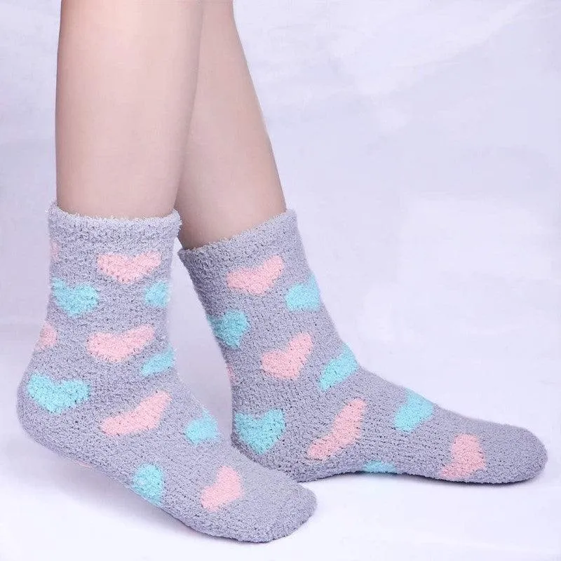 6 Pack Fluffy Comfort Socks – Soft and Cozy for All Seasons