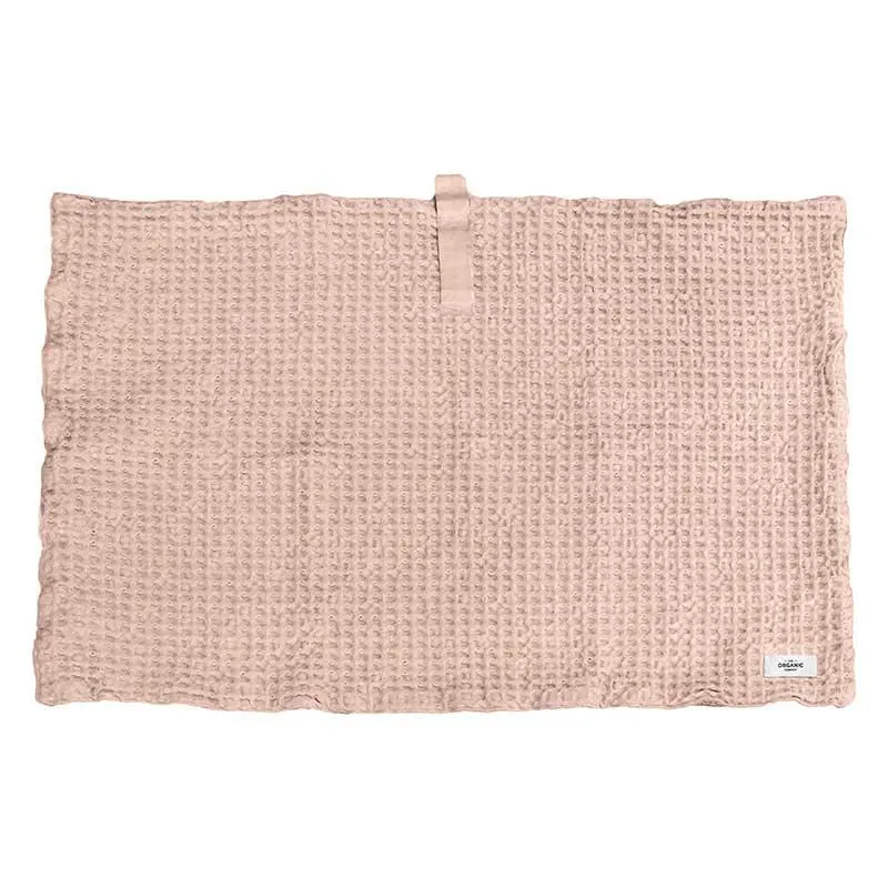 Big Waffle Bath Mat - Pale Rose