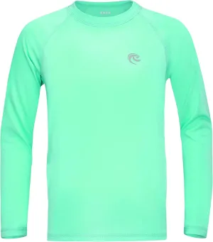 Boys UPF 50  Swim Shirt Long Sleeve, 1 or 2 Pack UV Sun Protection Rash Guard, Youth Kids SPF Water Shirts for Beach Surf