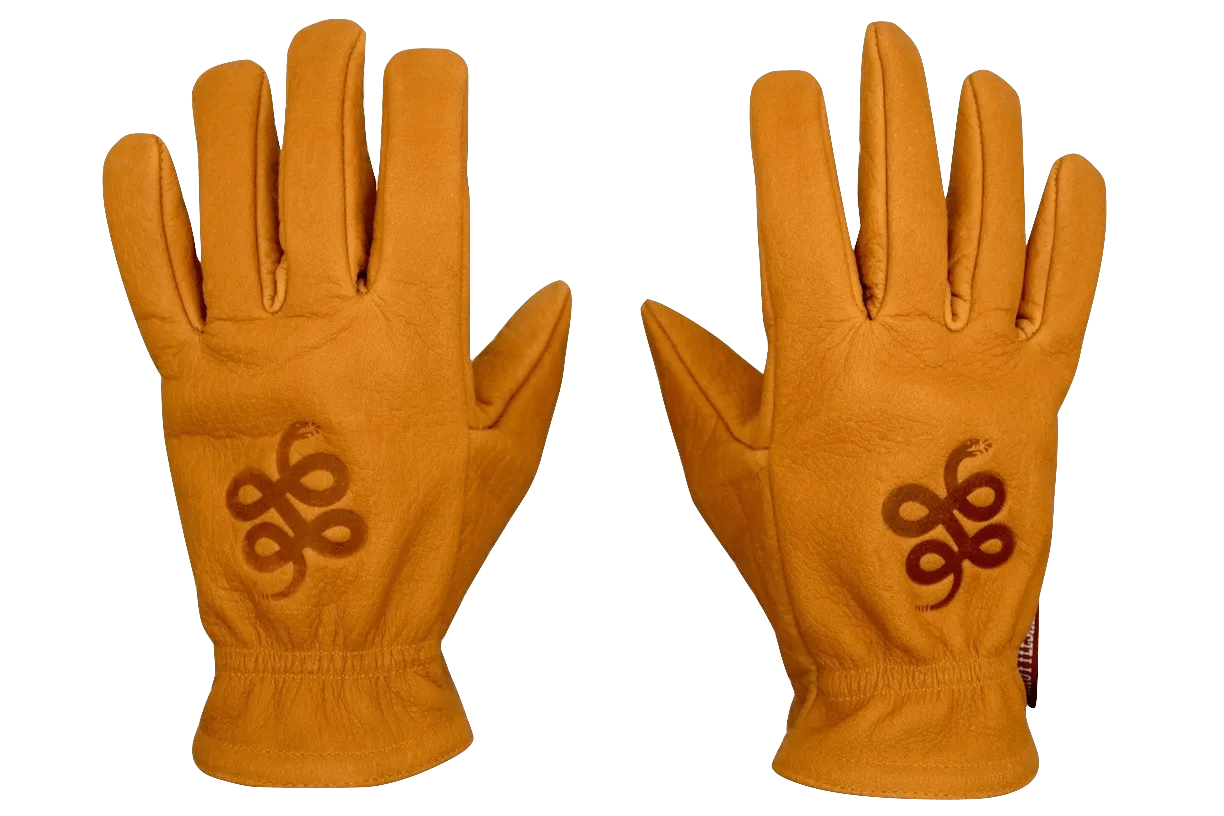 Camel Brown Buffalo Gloves † Road Roamer