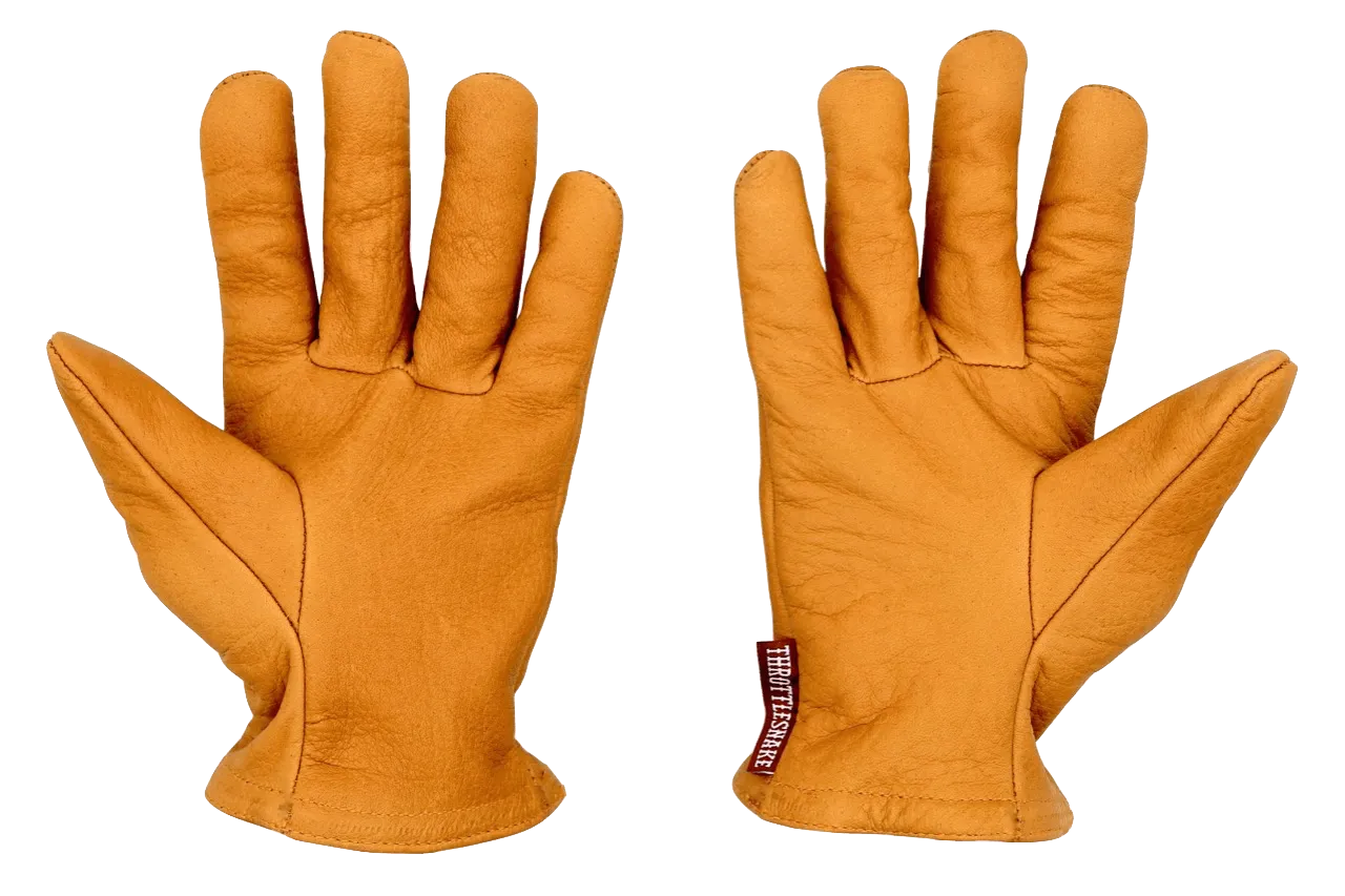 Camel Brown Buffalo Gloves † Road Roamer