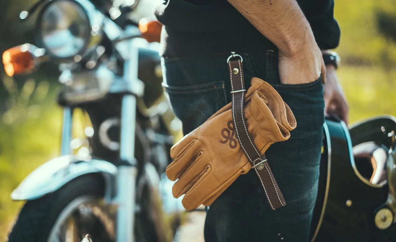 Camel Brown Buffalo Gloves † Road Roamer