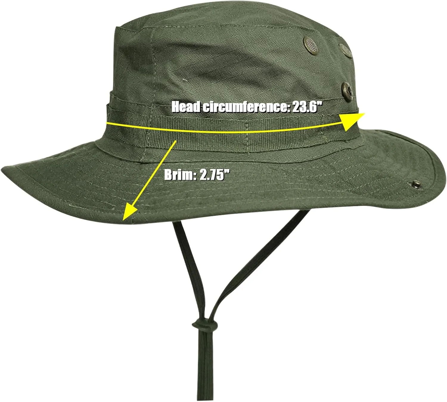 Camo Bucket Hat for Men Women - Outdoor Tactical Sun Wide Brim Boonie - Foldable Fishing