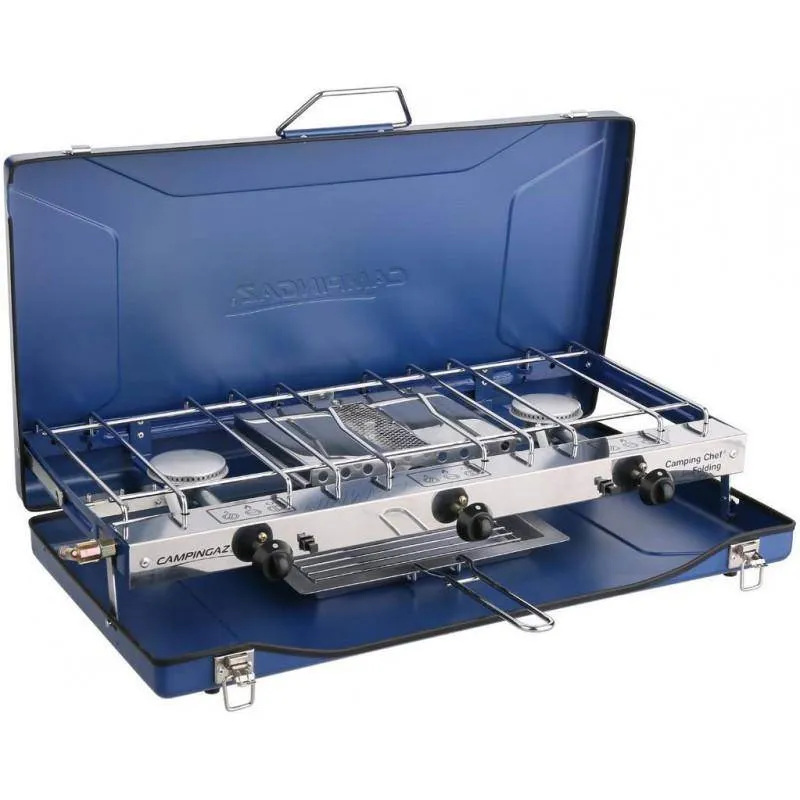 Campingaz | Camping Chef Folding | Double Burner and Grill Stove