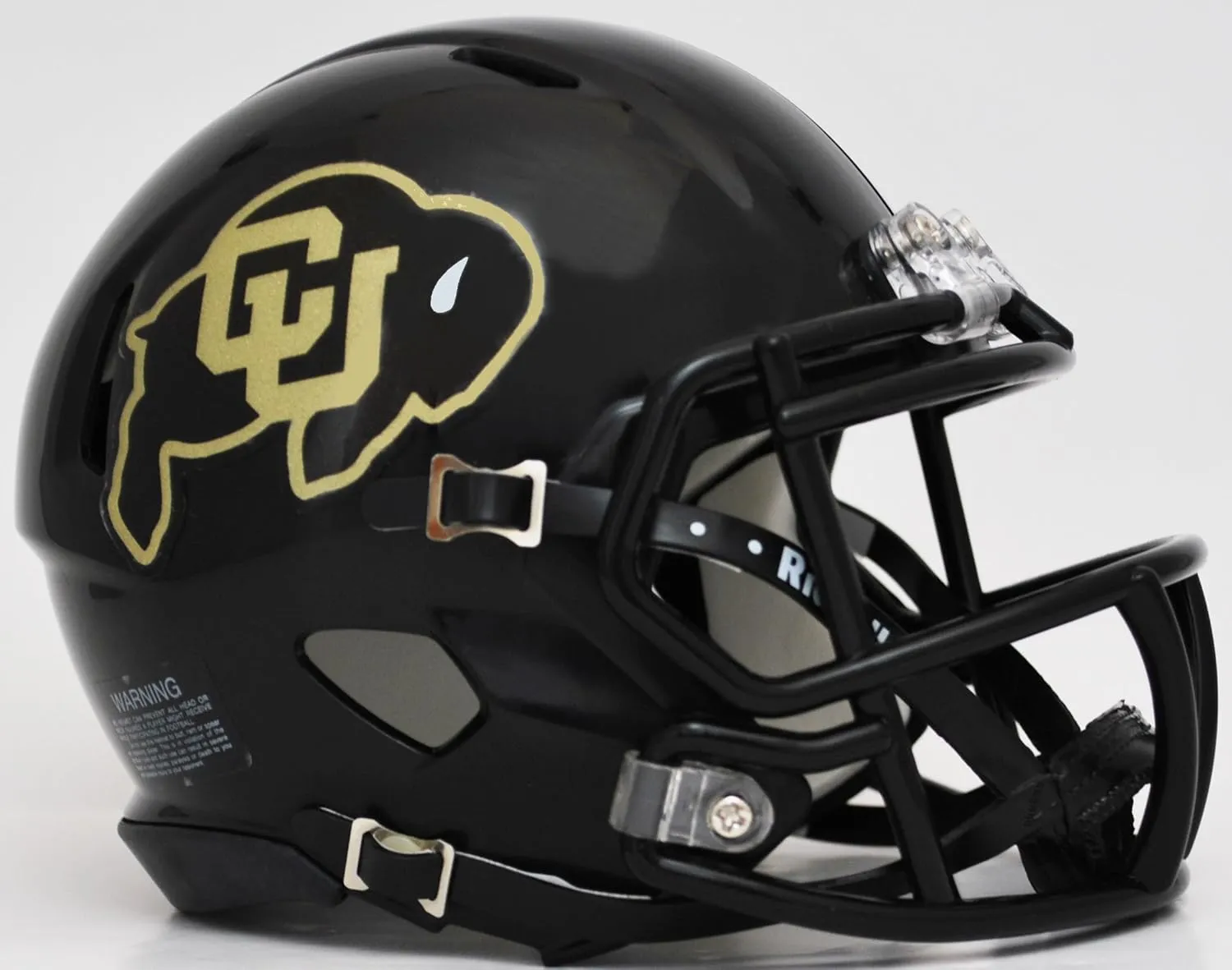 COLORADO BUFFALOES NCAA Riddell Revolution SPEED Mini Football Helmet BLACK