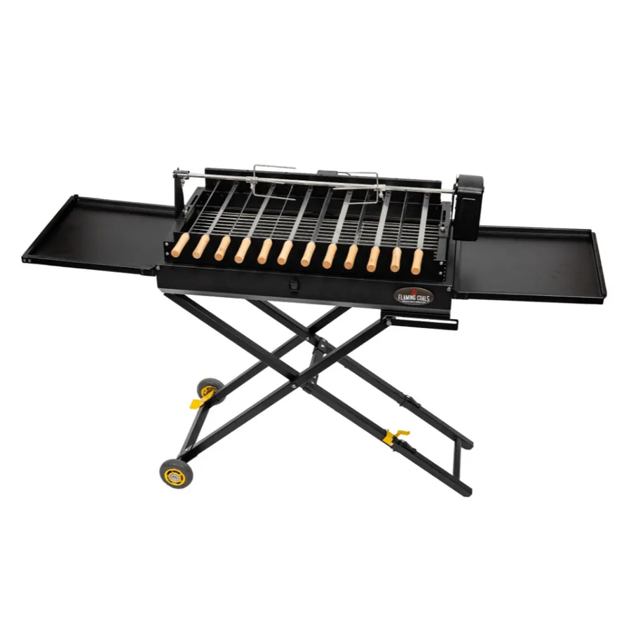 Deluxe Original Foldable Cypriot Souvla Spit Grill