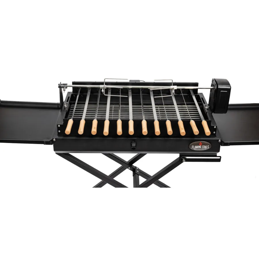 Deluxe Original Foldable Cypriot Souvla Spit Grill