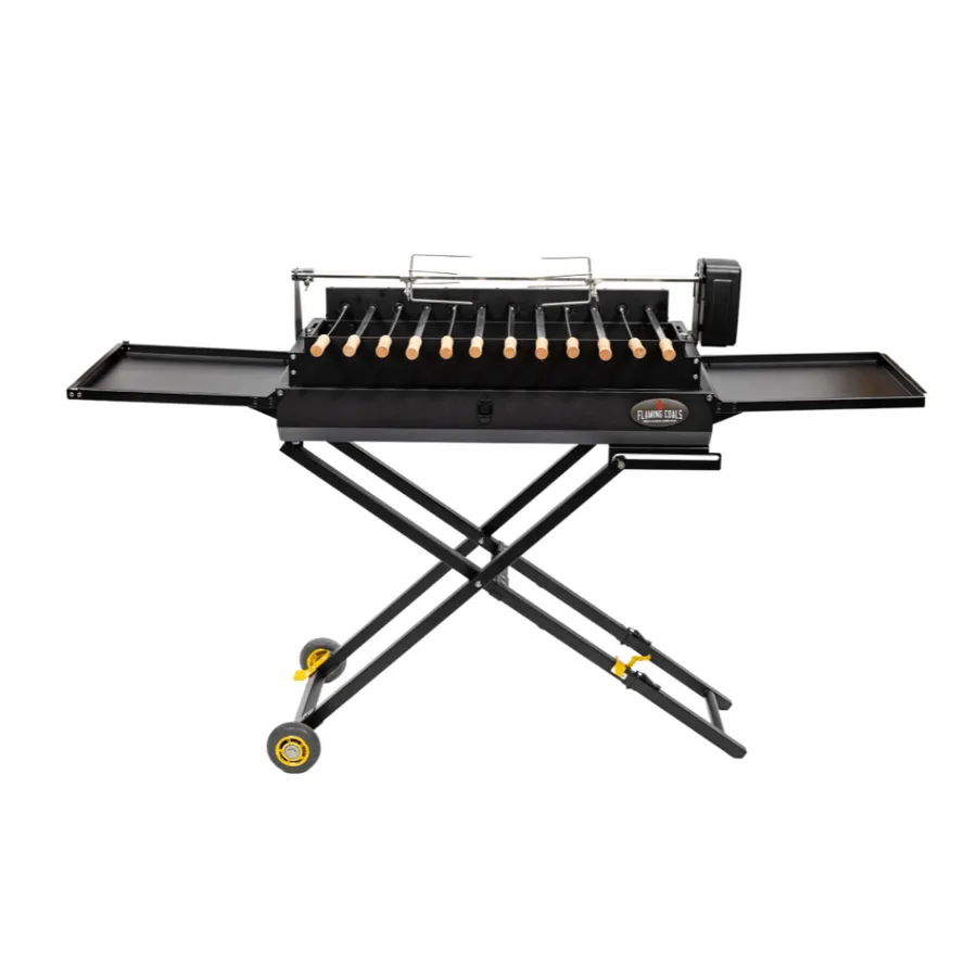 Deluxe Original Foldable Cypriot Souvla Spit Grill