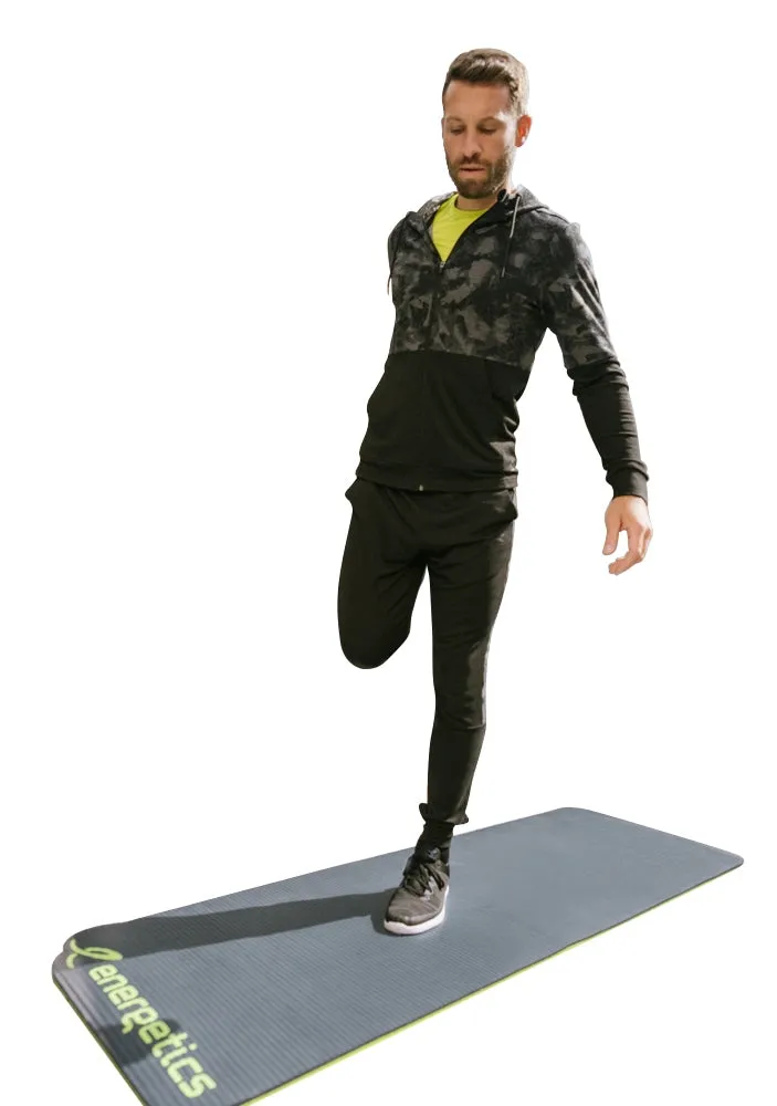 Energetics Fitness Fitness Mat For Unisex, Grey & Yellow