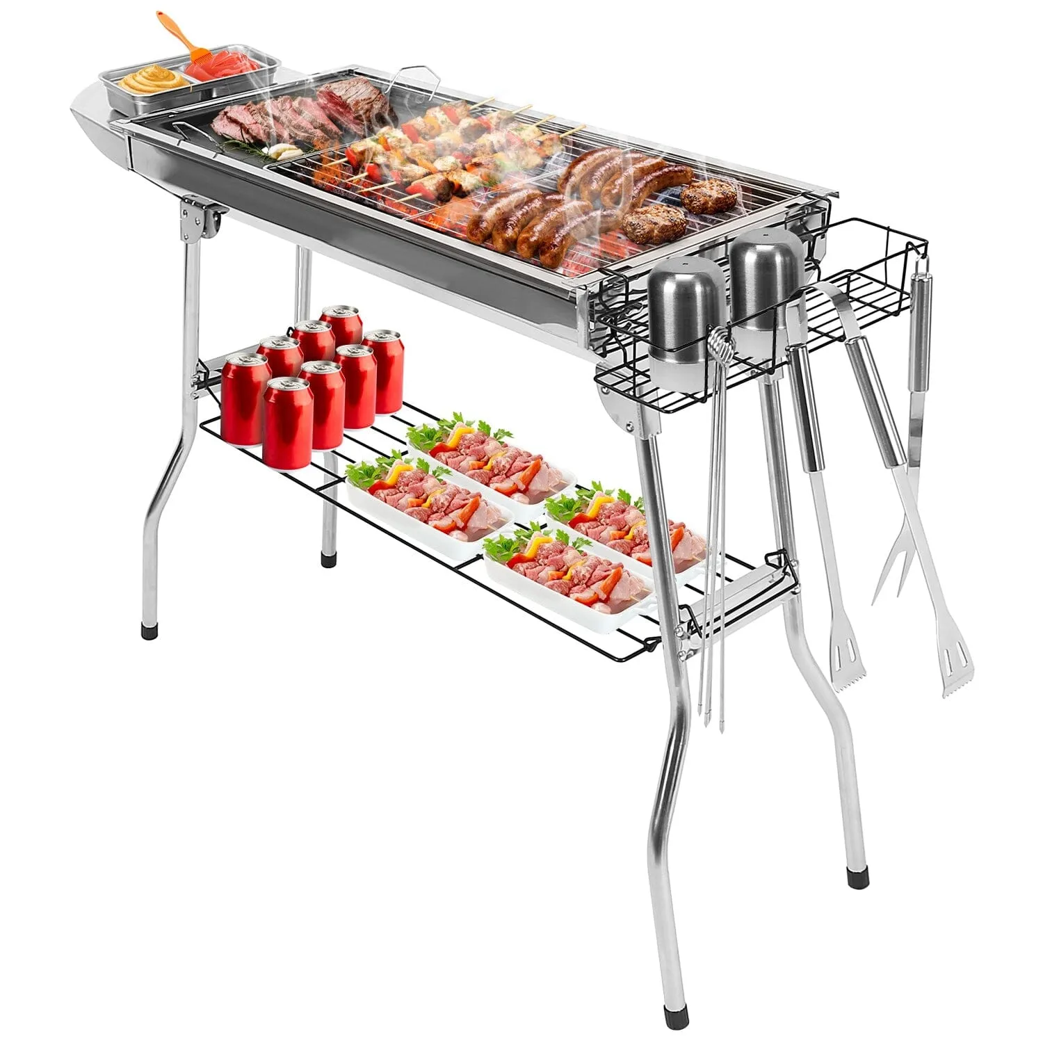 Foldable Portable Barbecue Grill