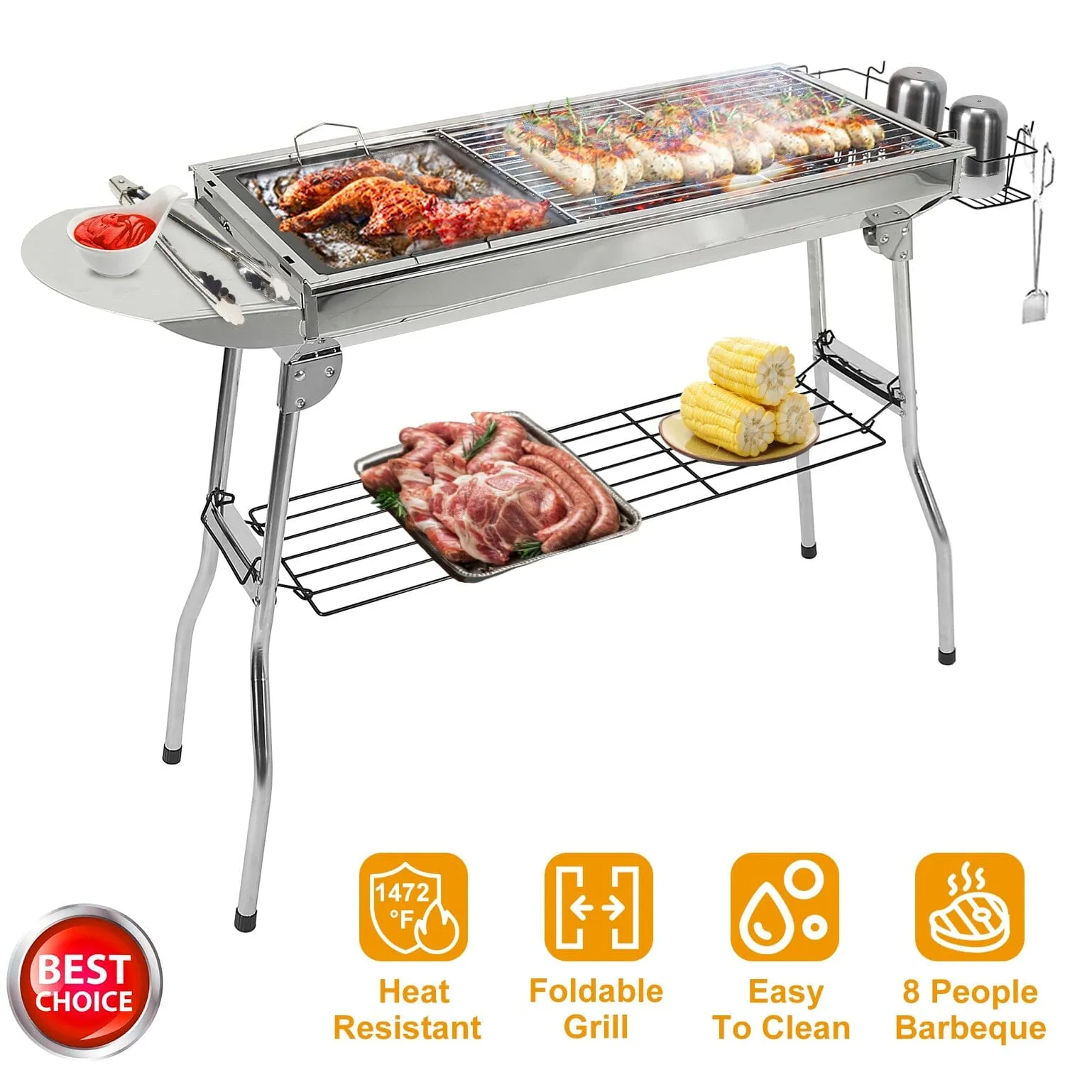 Foldable Portable Barbecue Grill