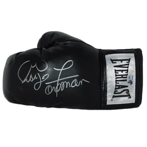George Foreman Autographed Black Everlast Boxing Glove (Foreman Hologram)