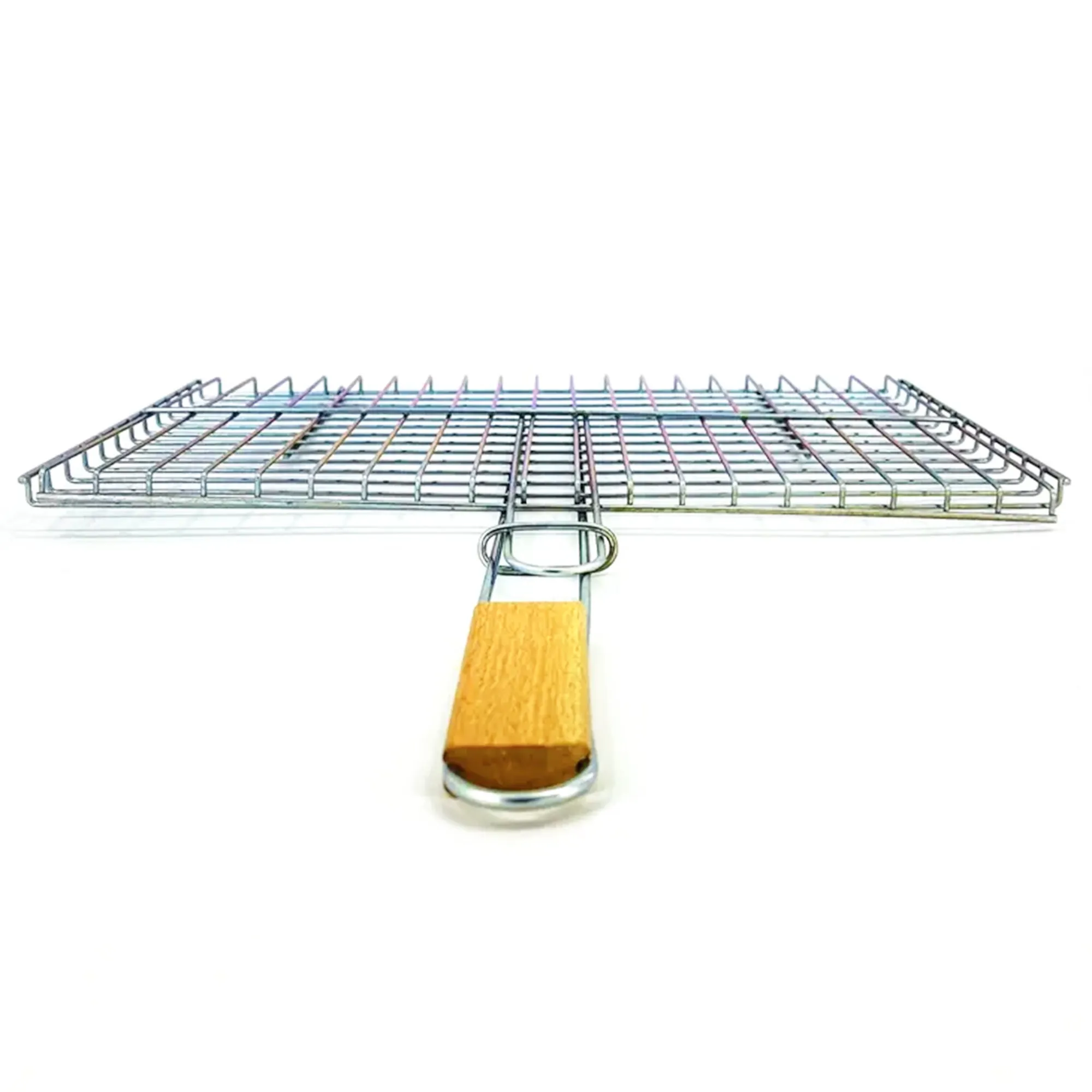 Hakan Grill Basket for Outdoor BBQ Basket with Wooden Handle