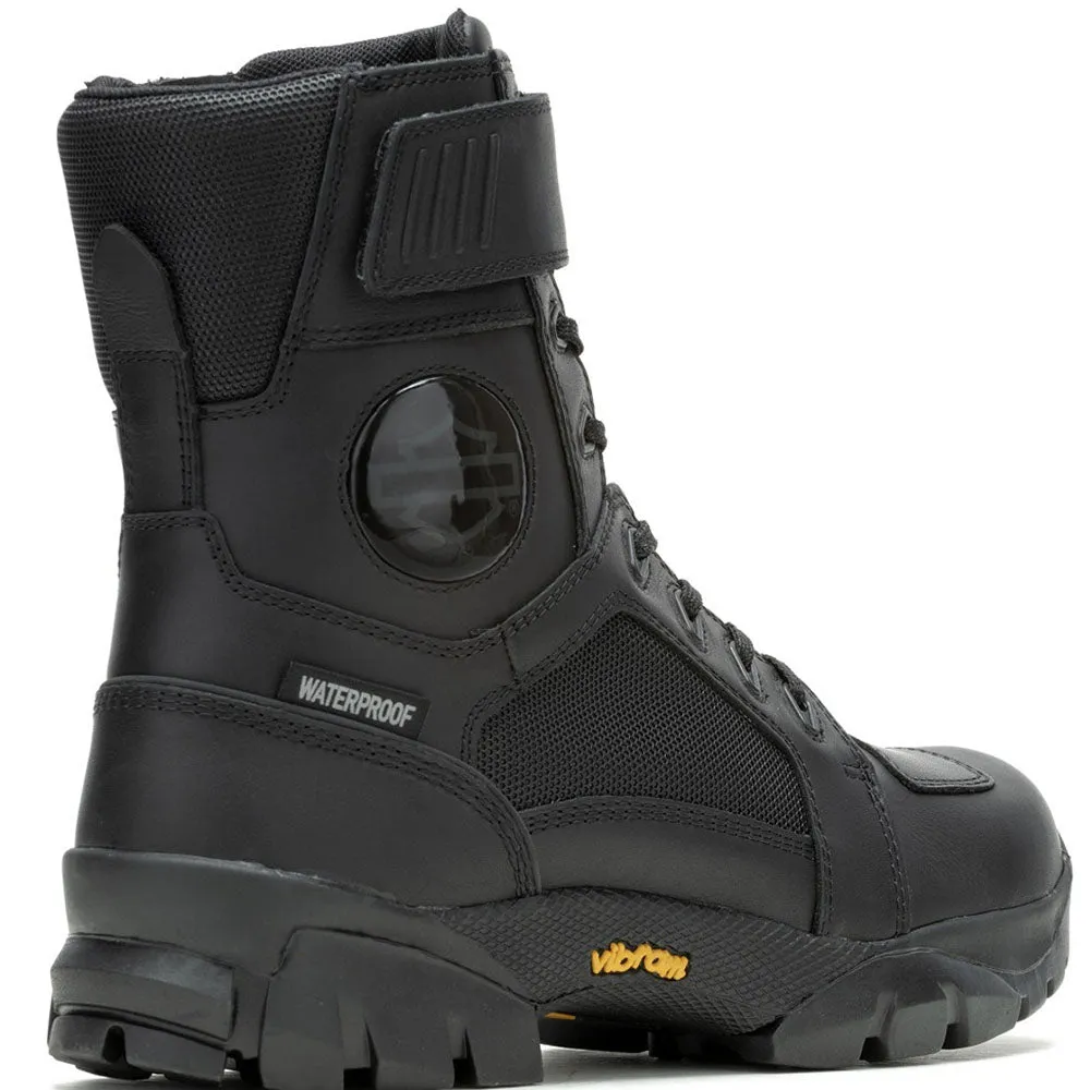 Harley-Davidson Men's Maxson 6.25-Inch WP Leather Motorcycle Boots, Black D96312