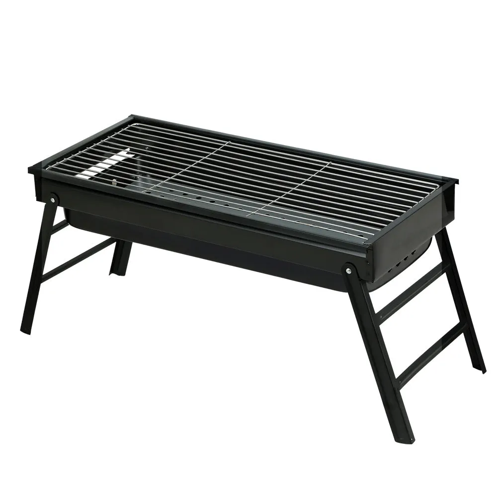Heavy-Duty Foldable Charcoal BBQ Grill with Ashtray - Grillz