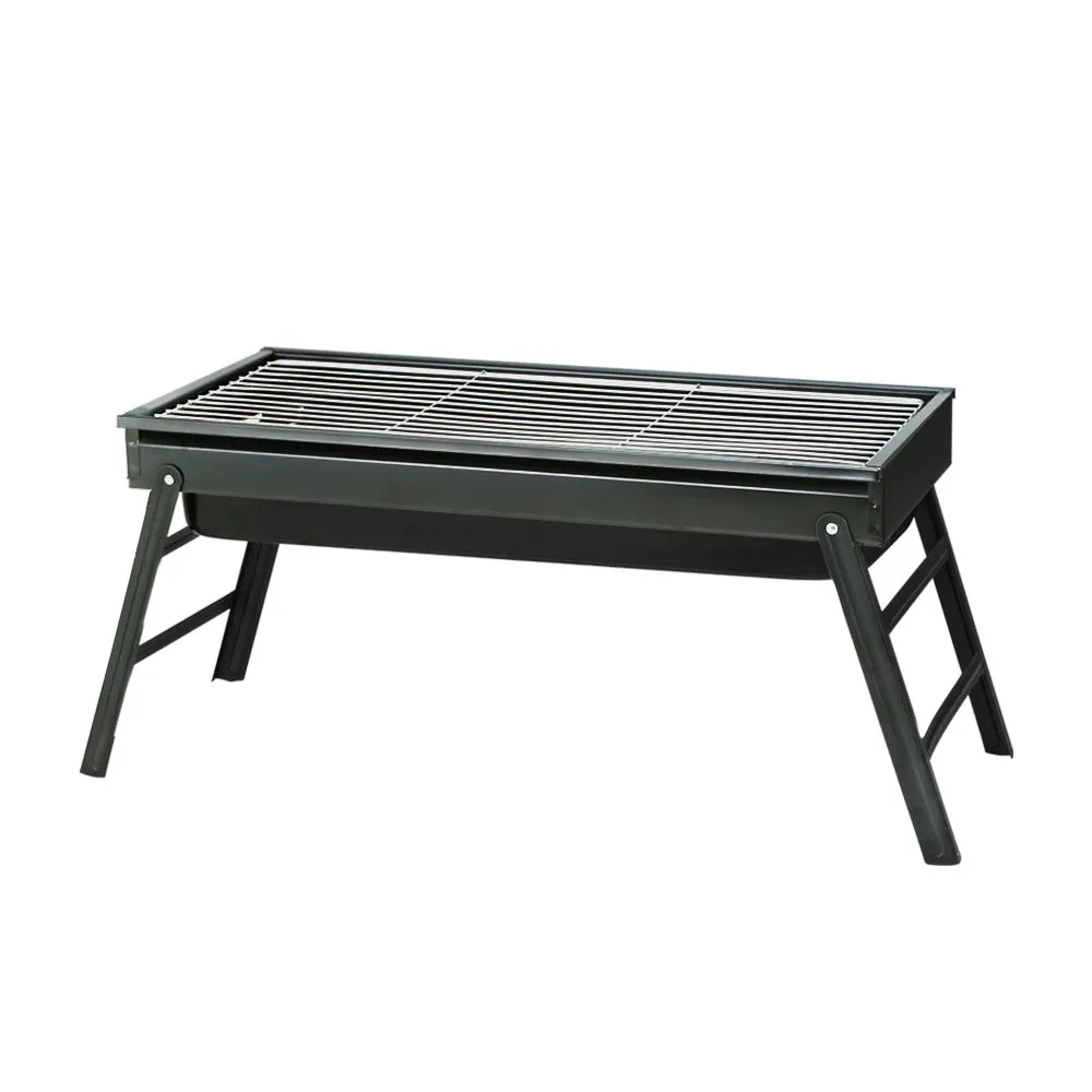 Heavy-Duty Foldable Charcoal BBQ Grill with Ashtray - Grillz