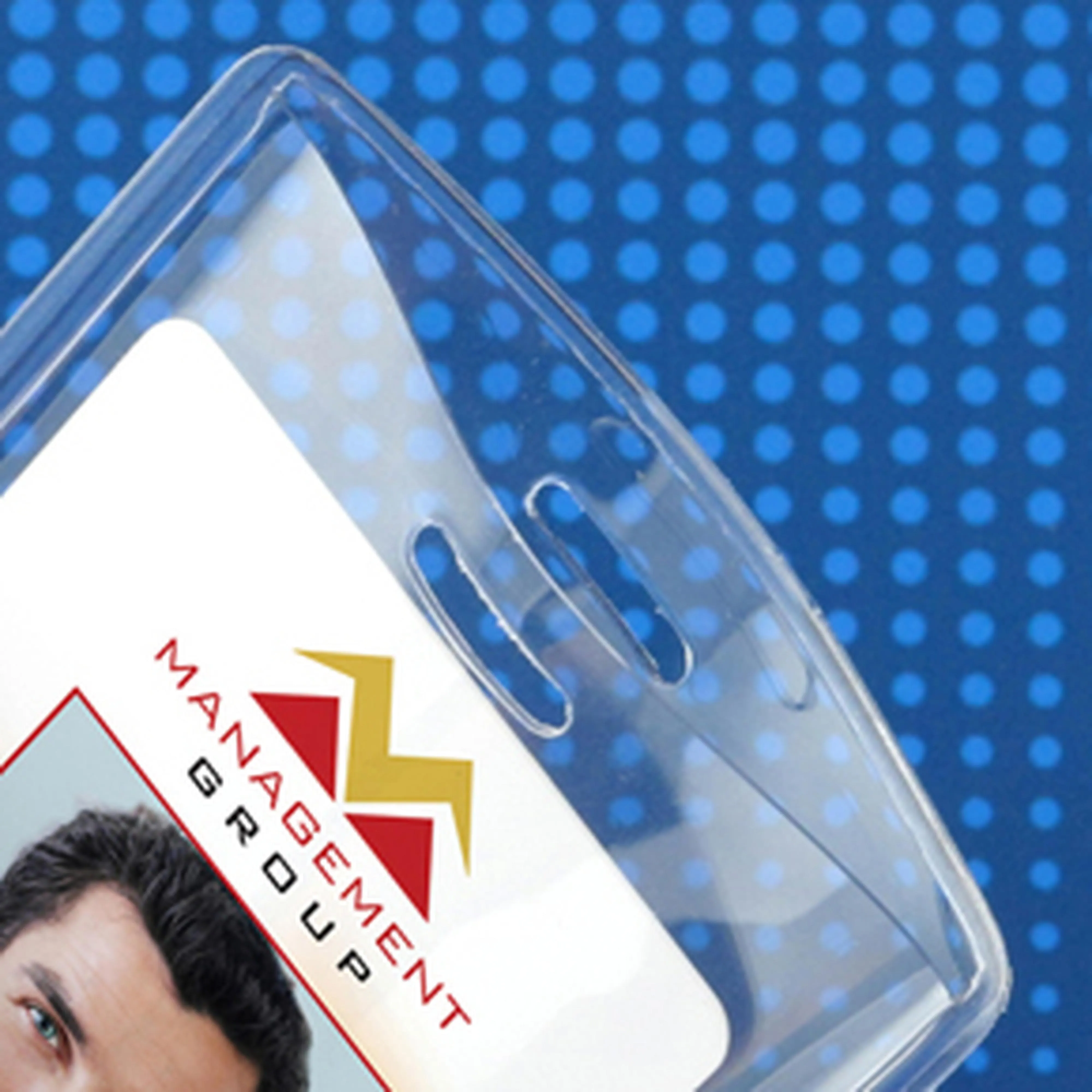 Heavy-duty Vinyl Vertical Proximity Card Holder, 2-5/8" x 3-5/8"