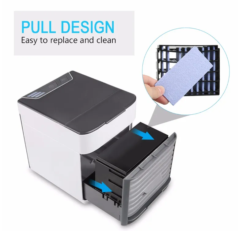 Indoor Portable Windowless Air Conditioner AC Water Evaporative Air Cooler Swamp Cooler Humidifier - Mini Version - Clearance Sale
