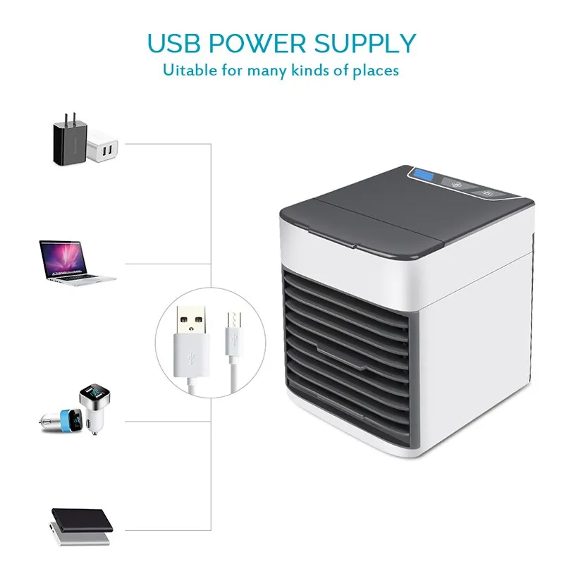 Indoor Portable Windowless Air Conditioner AC Water Evaporative Air Cooler Swamp Cooler Humidifier - Mini Version - Clearance Sale