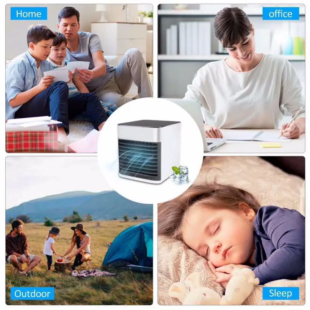 Indoor Portable Windowless Air Conditioner AC Water Evaporative Air Cooler Swamp Cooler Humidifier - Mini Version - Clearance Sale