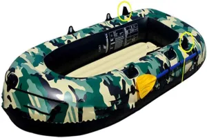 Inflatable Boat Thicken Raft Kayak Assault Rubber Boats,1,2,3 peopleWearResisting Hovercraft Dinghies for Fishing,Entertainment