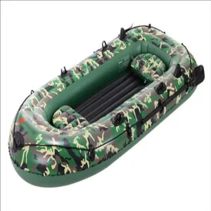 Inflatable Kayak Inflatable Rafts 4 Person Inflatable Boat Thickened Hovercraft Wear-Resisting Kayak Assault Rubber Boats Dinghies for Fishing and Other Entertainment