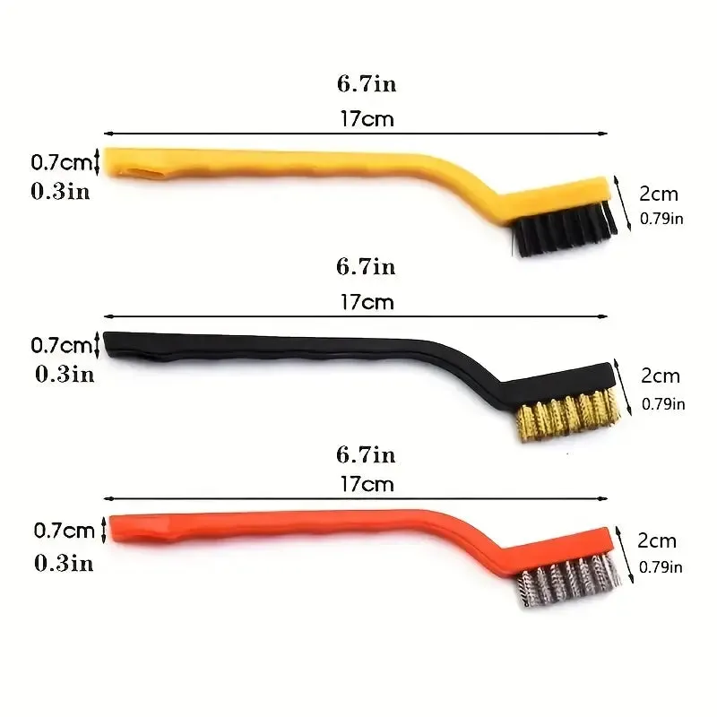 Kitchen 3 PC Steel Wire Cleaning Brush