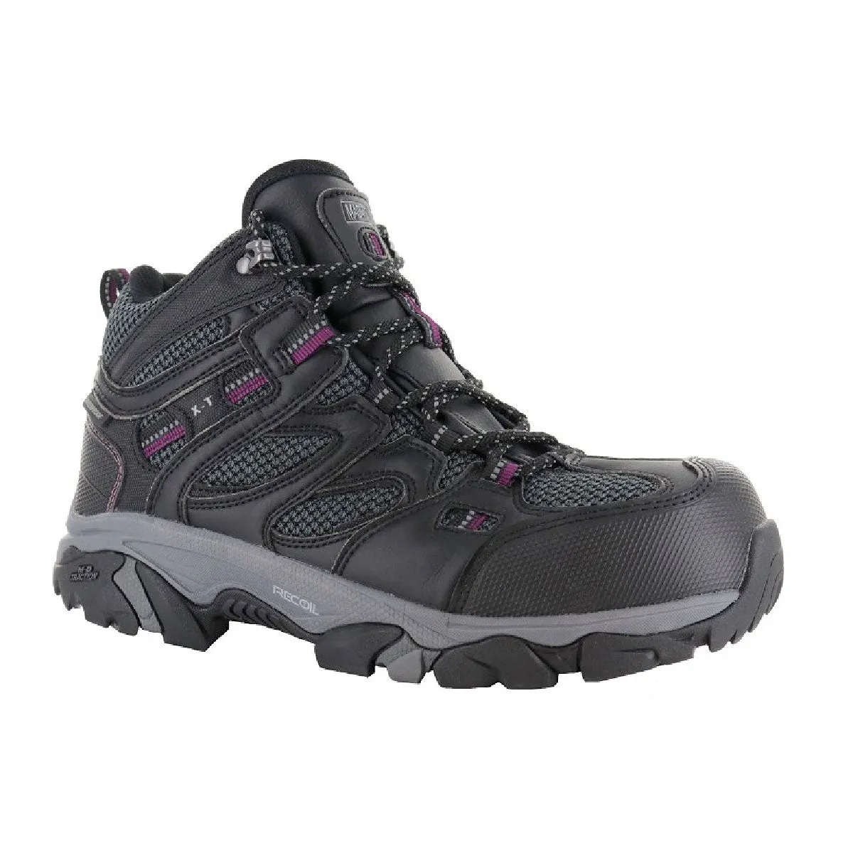 Magnum XT Boron Mid CT SZ WP Womens Boots Black Purple