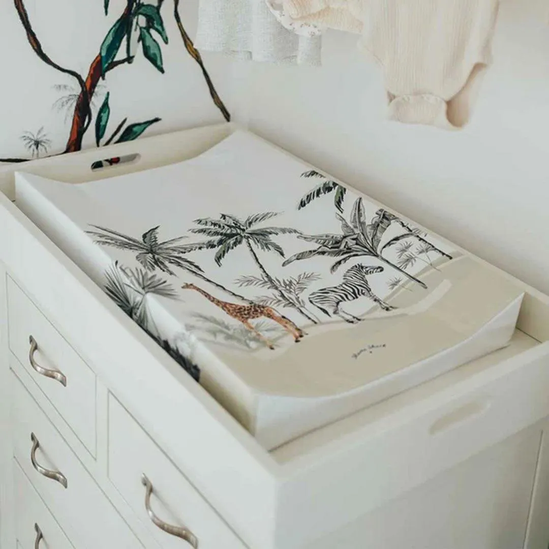 Mama Shack Anti Roll Changing Mat - Palms & Safari