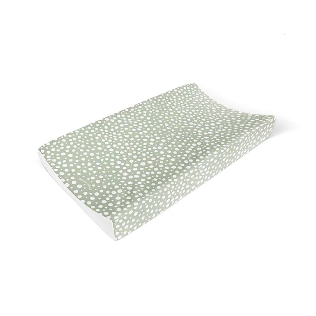 Mama Shack Anti Roll Changing Mat - Sage Spotty