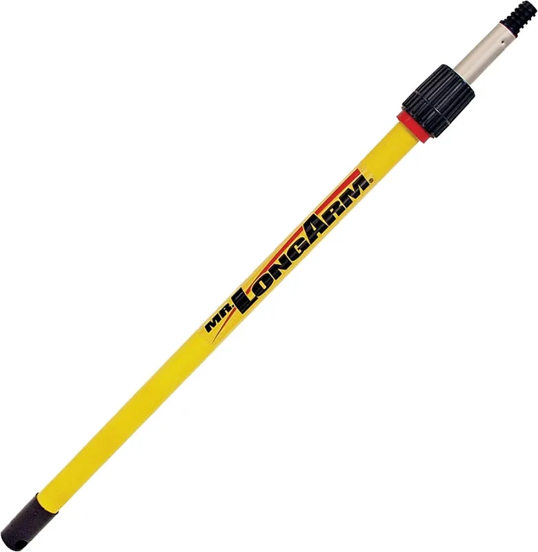 Mr. LongArm Pro-Pole 3212 Extension Pole, 1-1/16 in Dia, 6.2 to 11.8 ft L, Aluminum, Fiberglass Handle :EA: QUANTITY: 1