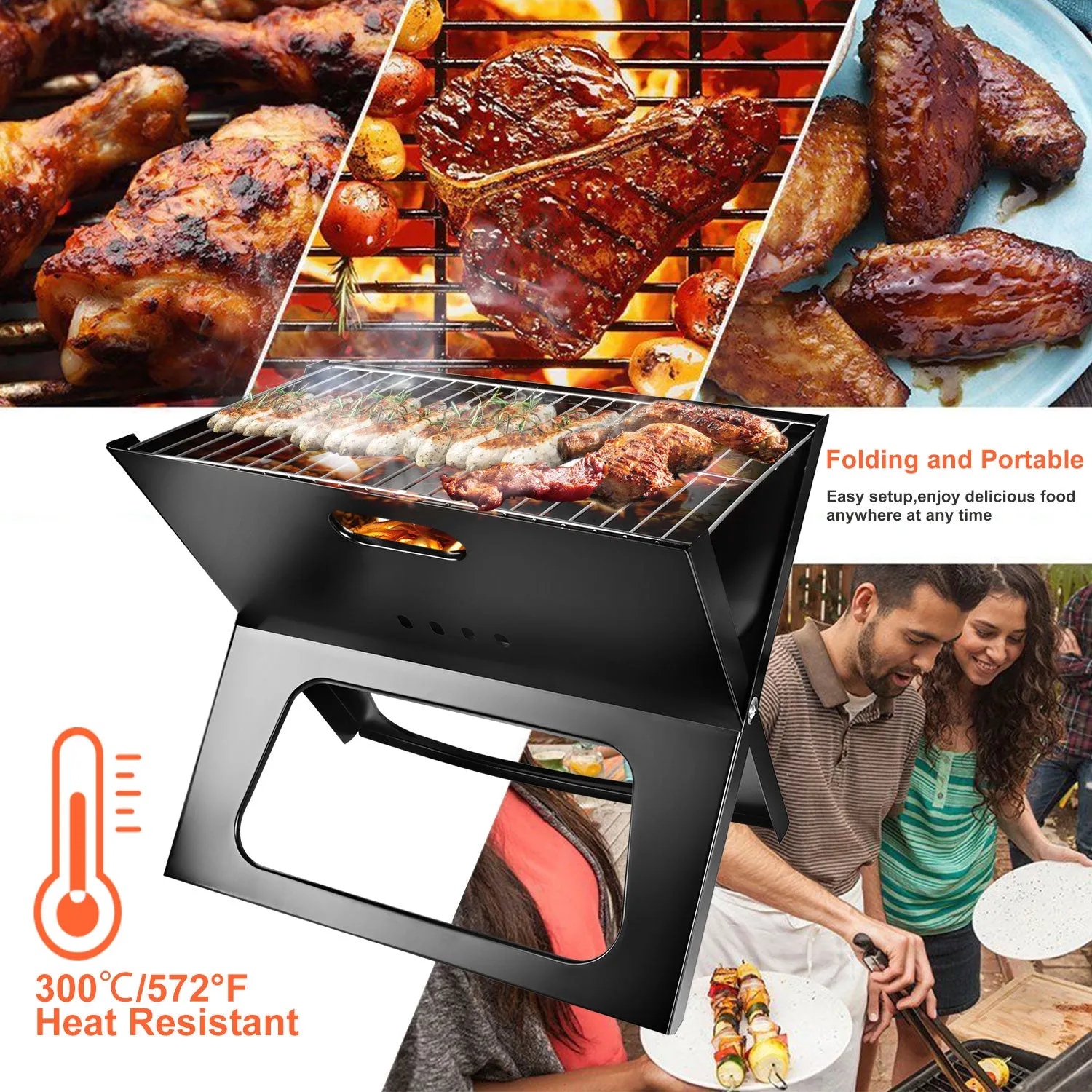 Portable Charcoal BBQ Grill