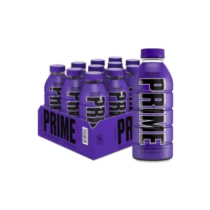Prime Hydration with BCAA Blend for Muscle Recovery Grape, 500ml (Pack of 12)