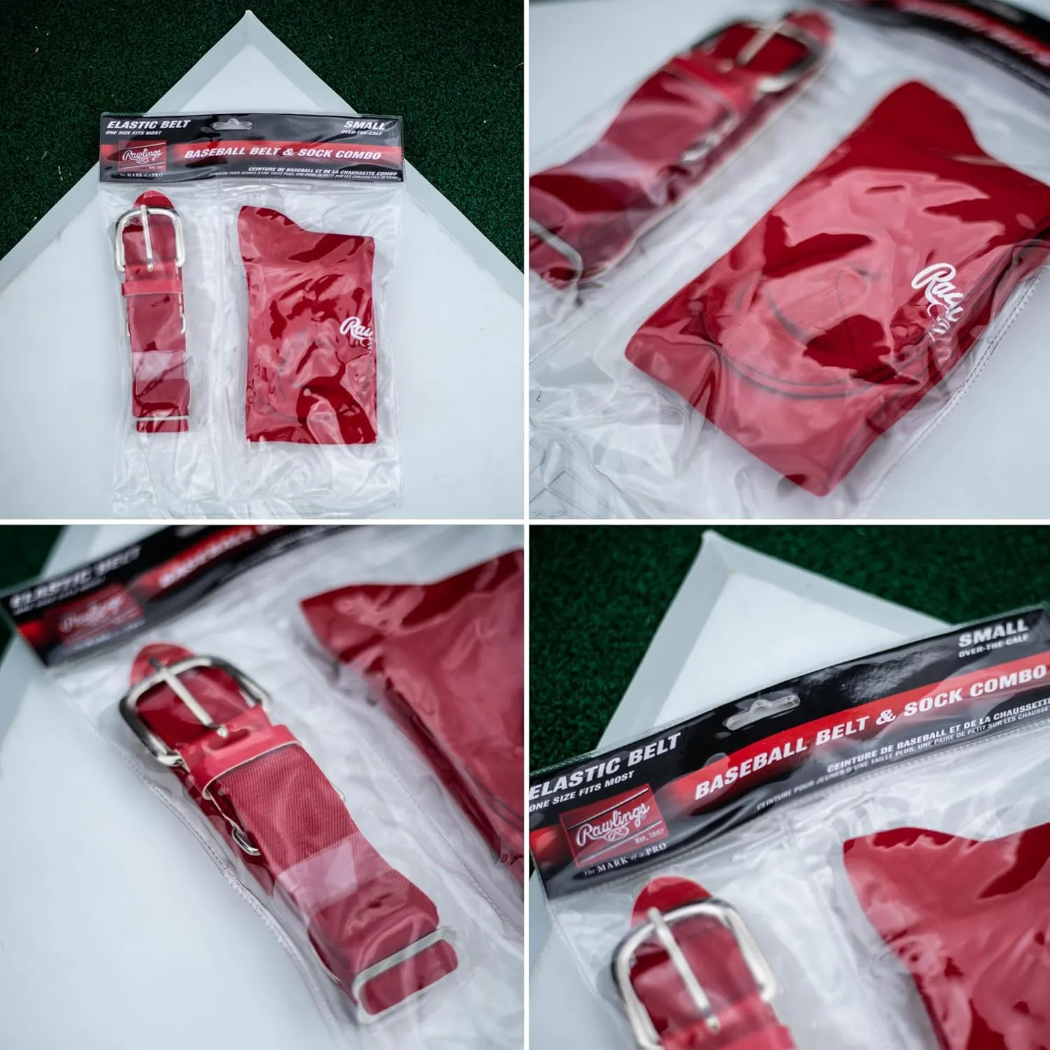 Rawlings | Belt & Socks Combo | Baseball/Softball | Multiple Sizes & Colors