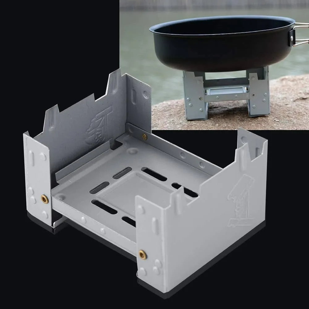 RECON GS2S Hexamine stove compact personal camp Stove with 4 army issue solid fuel tablets