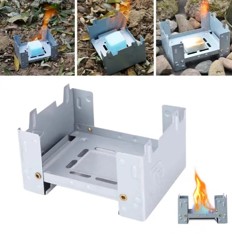 RECON GS2S Hexamine stove compact personal camp Stove with 4 army issue solid fuel tablets