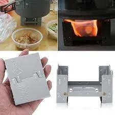 RECON GS2S Hexamine stove compact personal camp Stove with 4 army issue solid fuel tablets