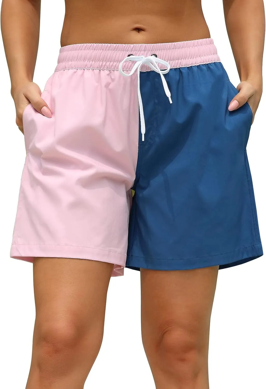 Rocorose Women's Board Shorts Quick Dry Summer Sports Drawstring Beach Trunks Built-in Liner with Pockets