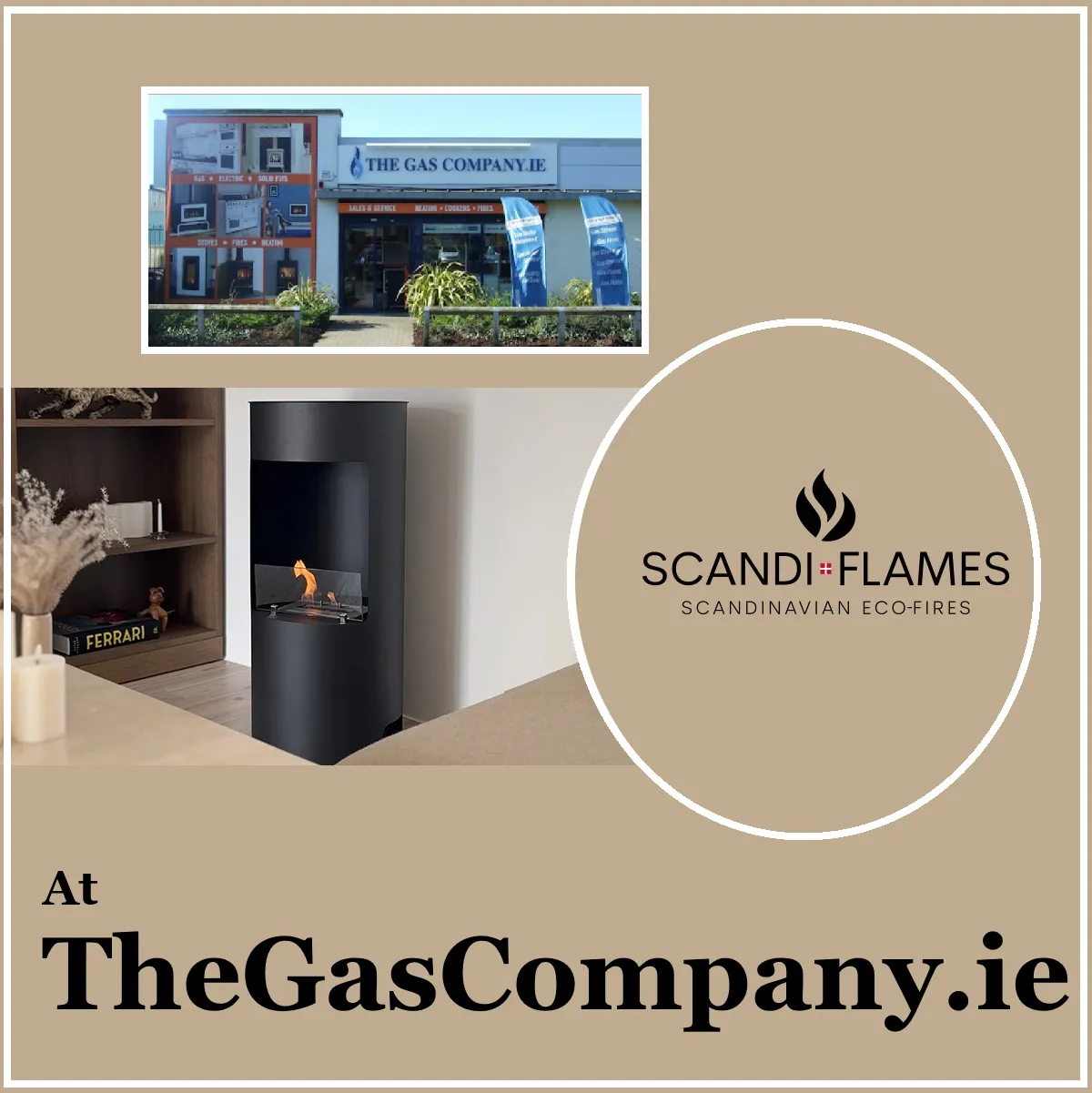 Scandi-Flame Carson Small Bioethanol Stove