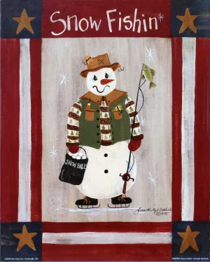 Snow Fishin' by Jeanette Saicheck