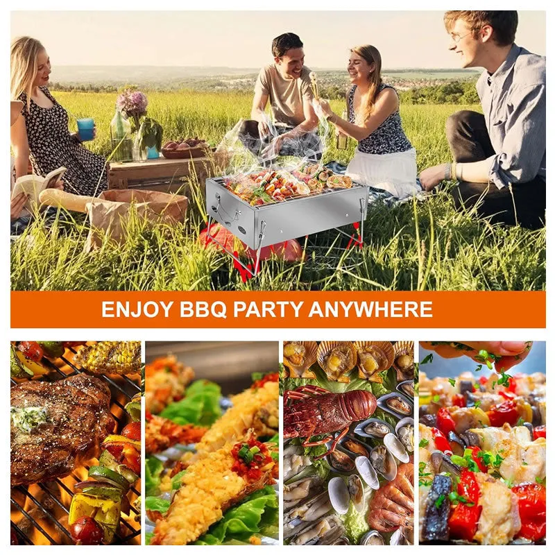 Stainless Steel Foldable Barbecue Picnic Grill -007